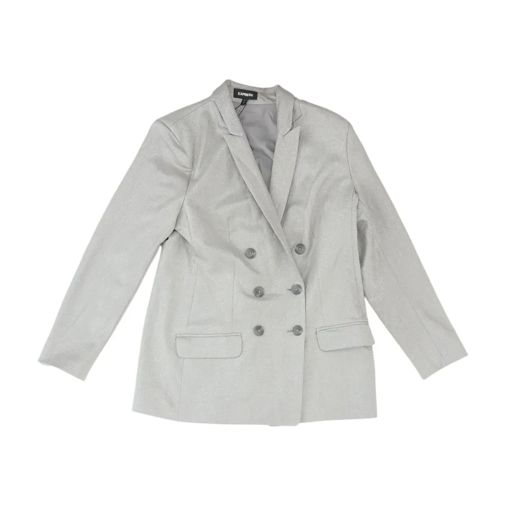 Gray Solid Blazer