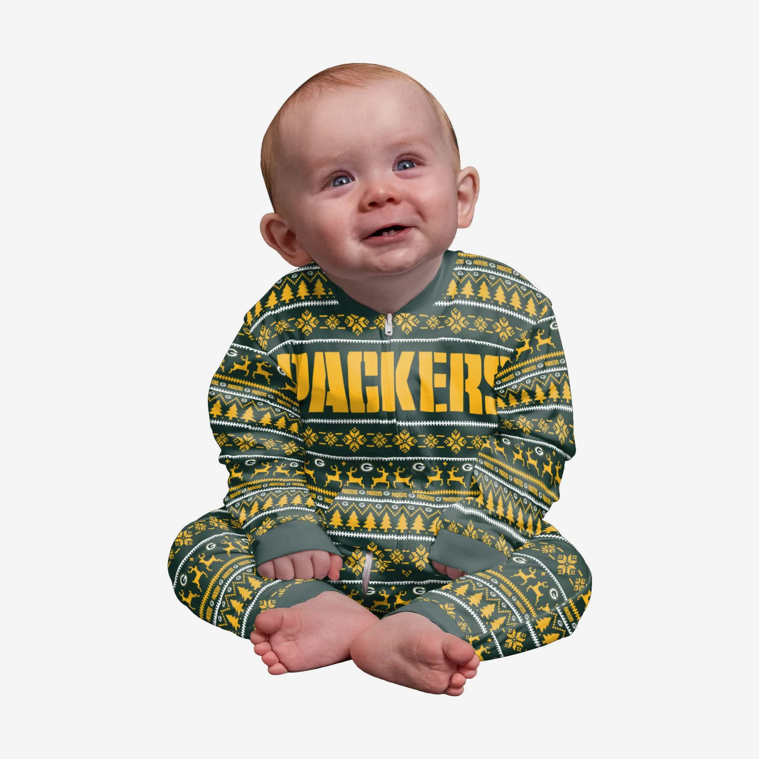 Green Bay Packers Infant Family Holiday Pajamas