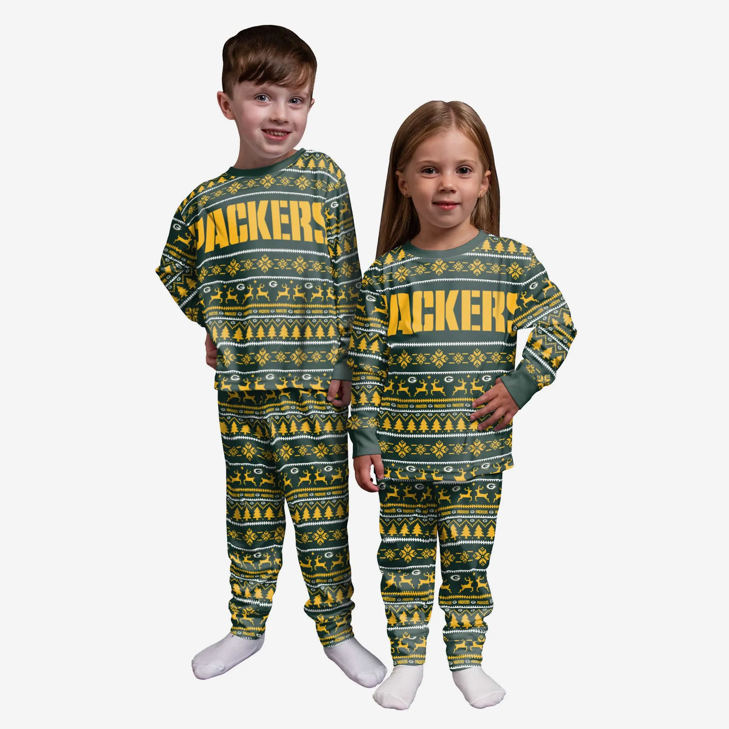 Green Bay Packers Toddler Family Holiday Pajamas