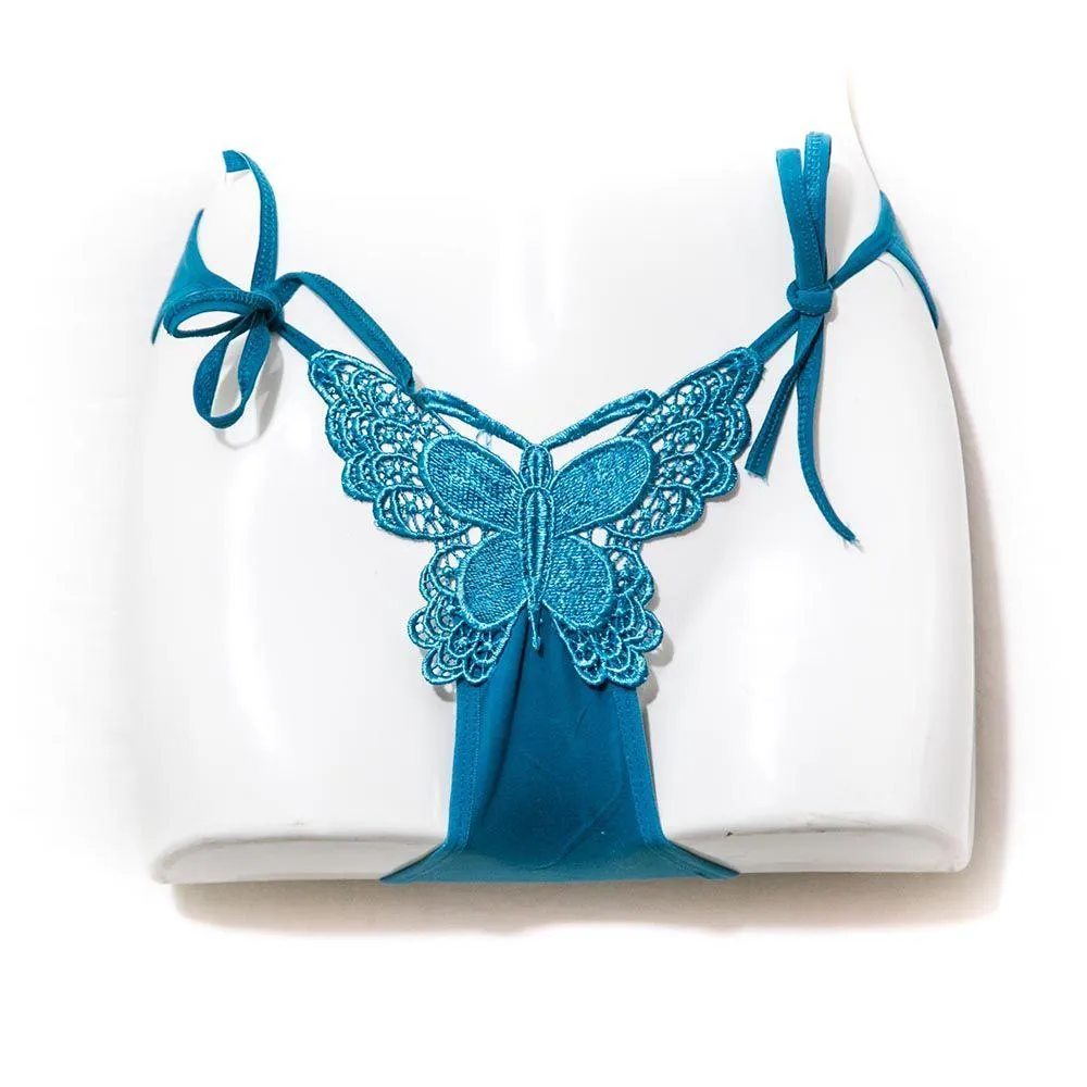 Green Butterfly Bikini Lingerie For Women