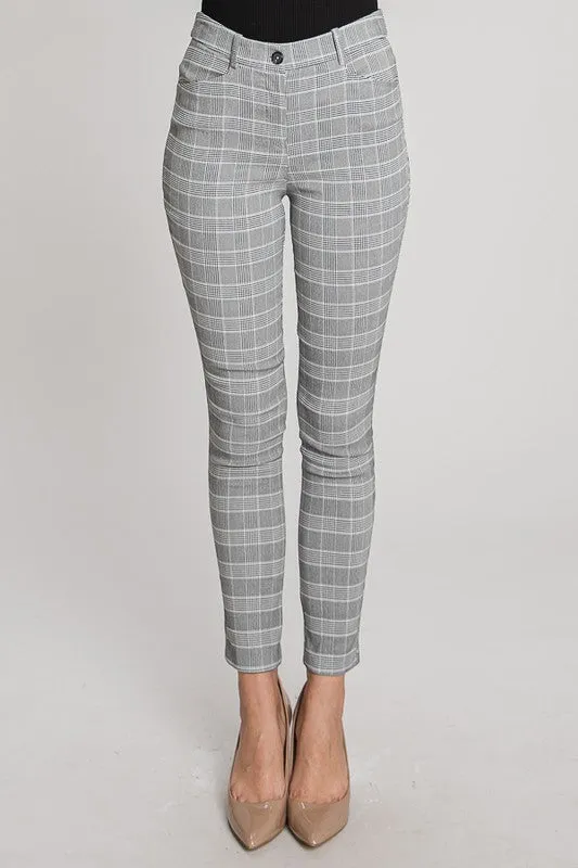 Grey Checked Pants