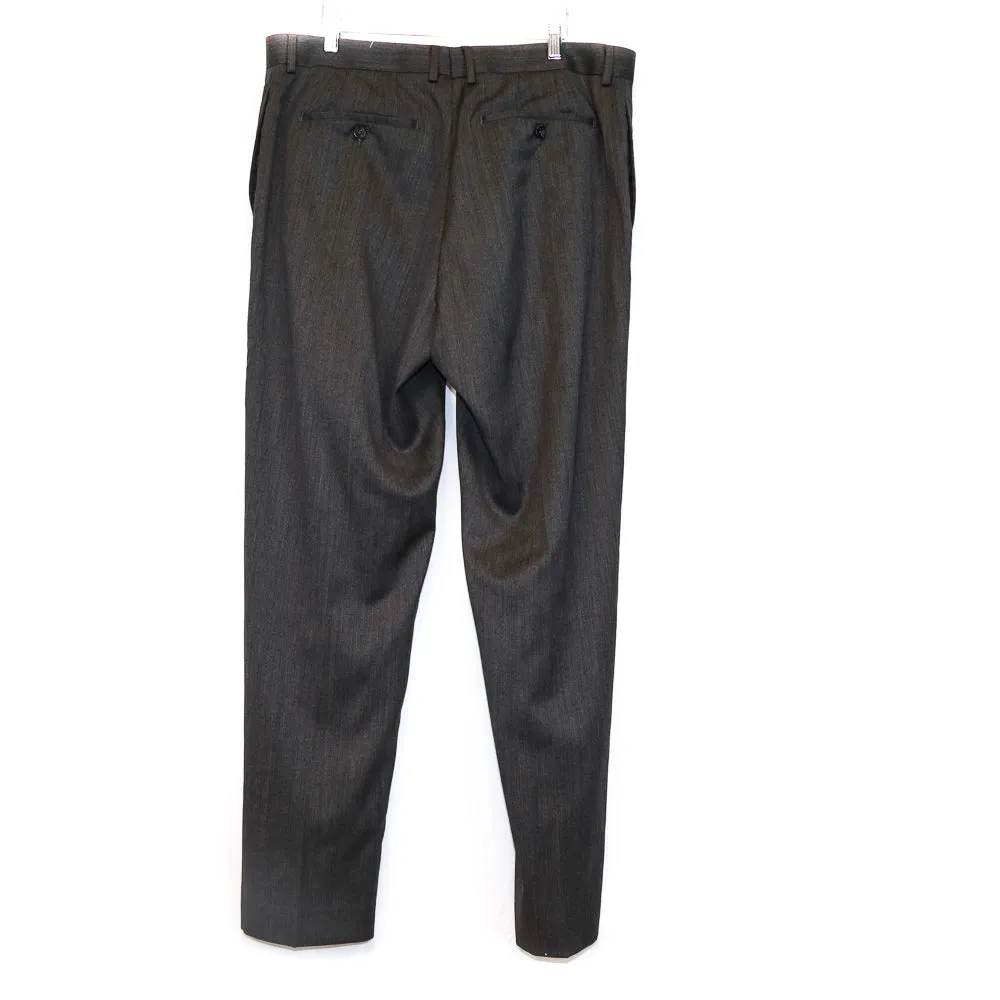 Grey Straight Cut Slacks (Cremieux)