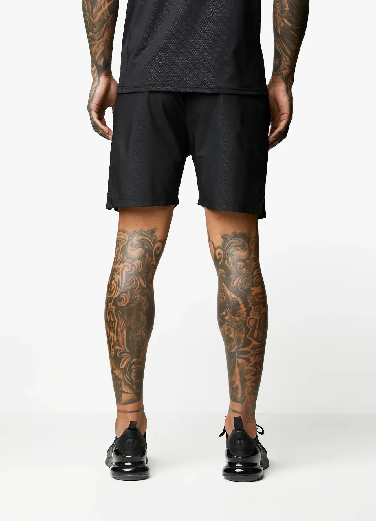 Gym King Debossed Victory Short 6.5" - Black