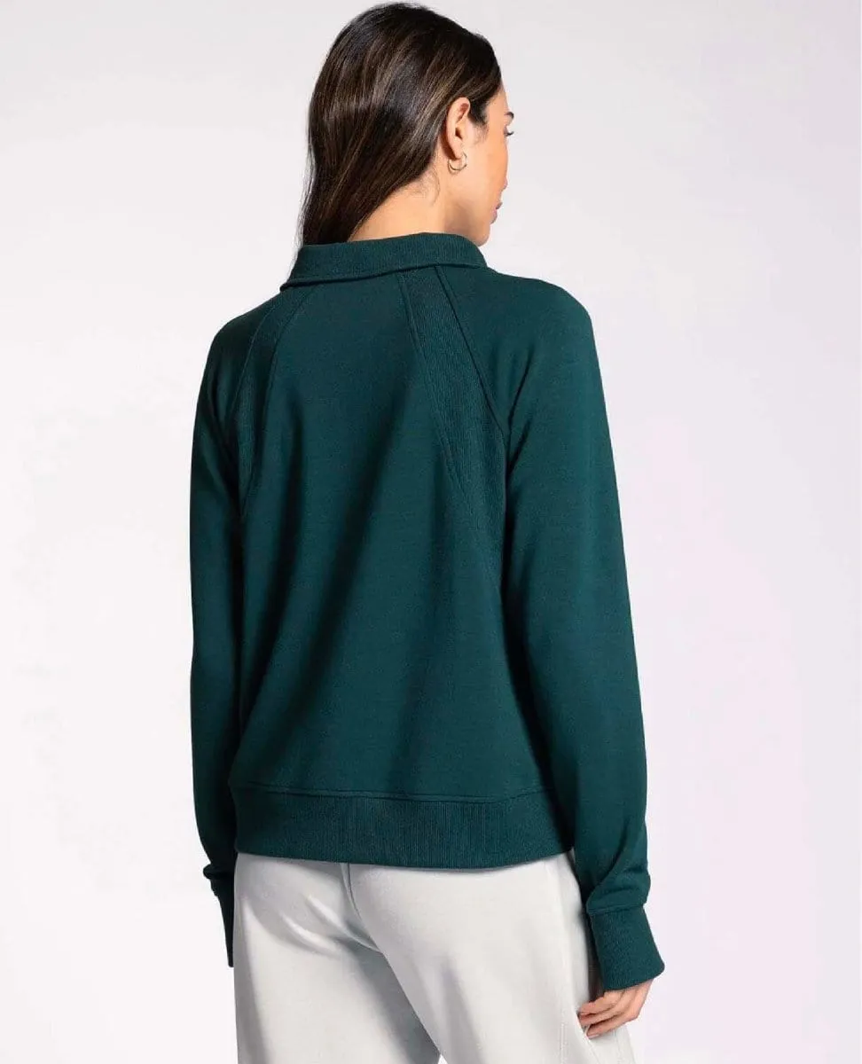 Half Zip Hoodie Evergreen