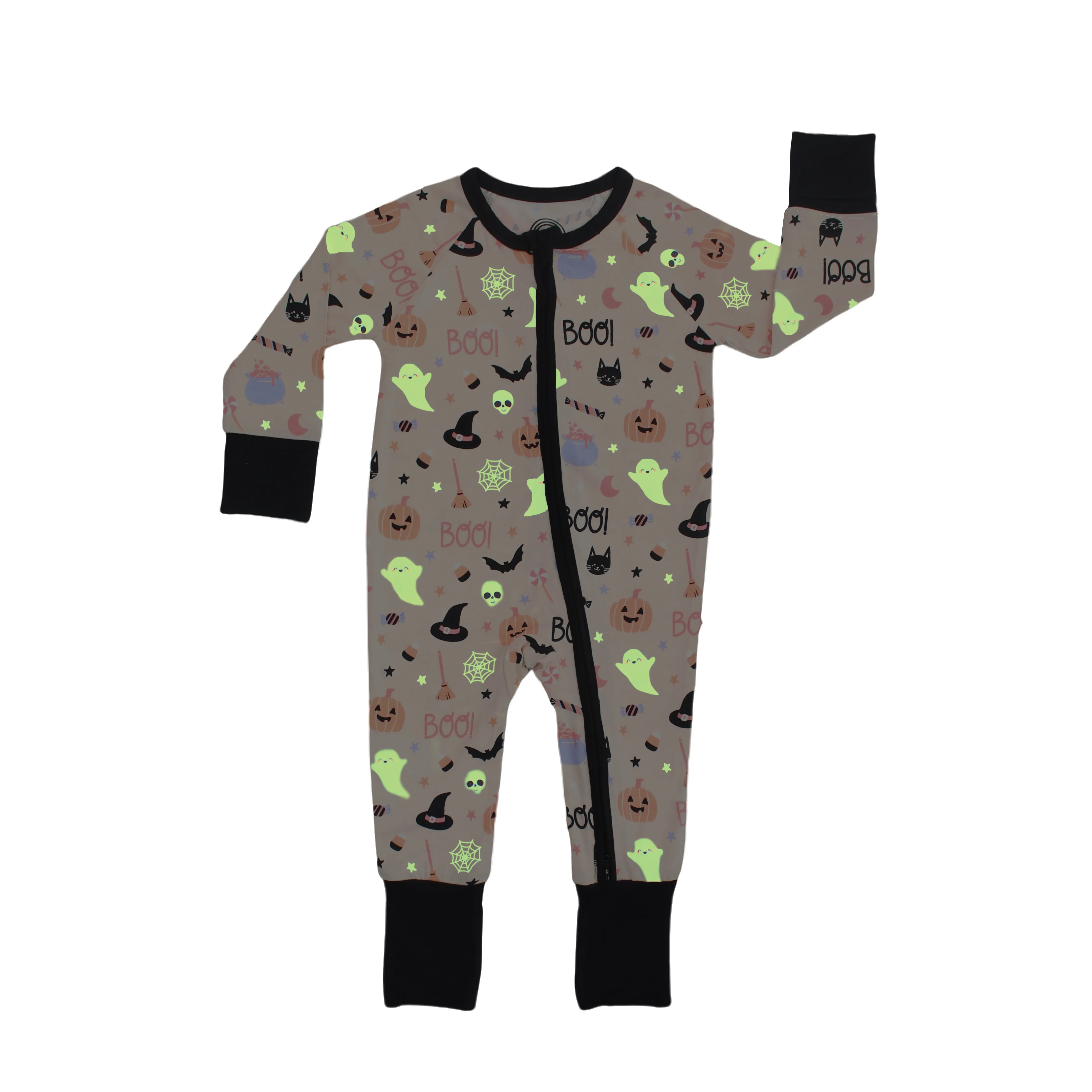 Halloween Sweet and Spooky Girls Glow in the Dark Pajamas Sleeper: 6-12M