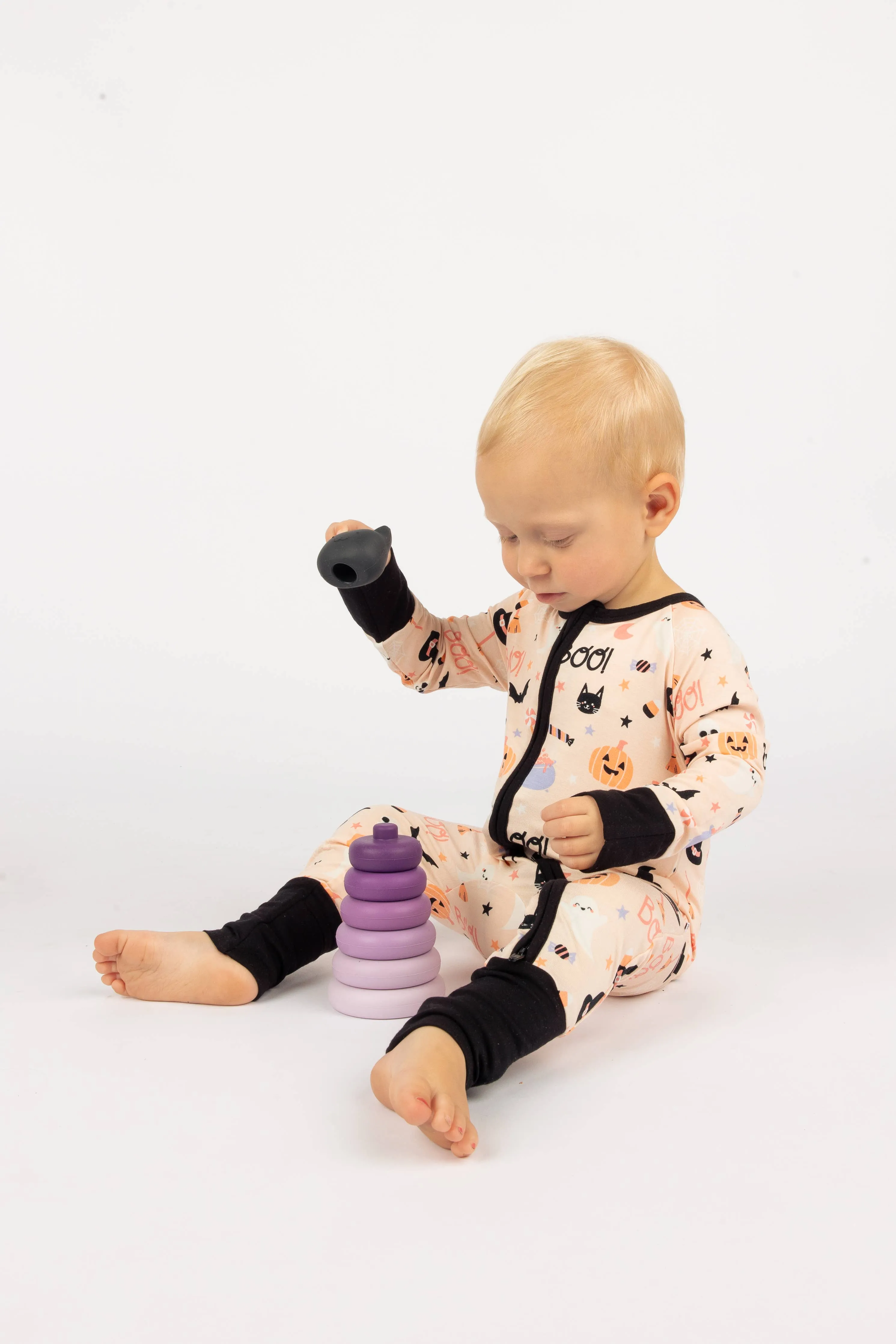 Halloween Sweet and Spooky Girls Glow in the Dark Pajamas Sleeper: 6-12M
