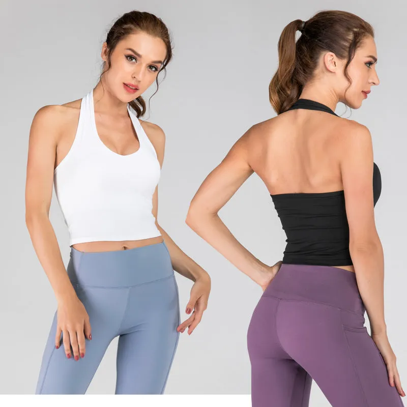Halter beautiful back yoga women's vest trendy