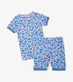 Hatley Cheetah Hearts Summer Pyjamas
