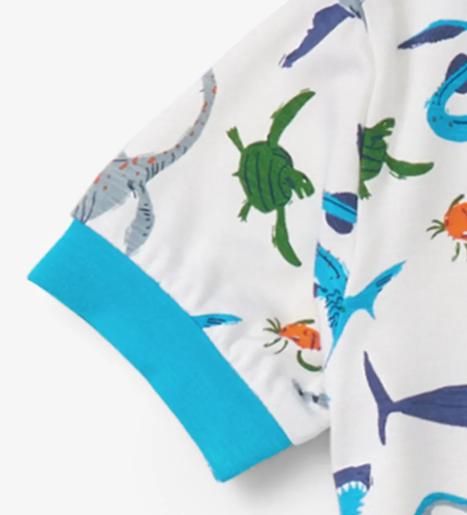 Hatley Prehistoric Marine Bamboo Summer Pyjamas
