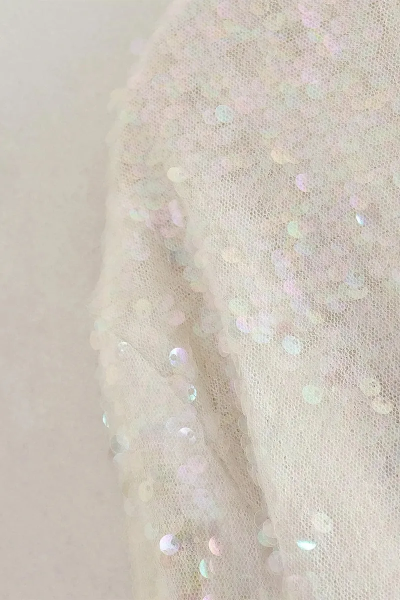 HCR1054 Sequin Bomber Coat Outerwear