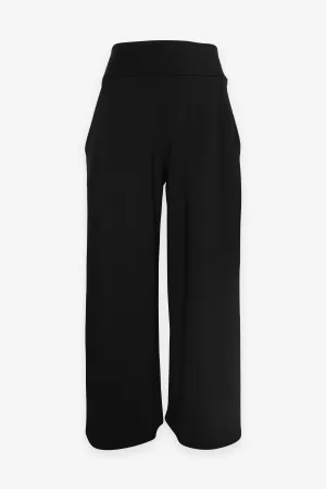 High Waist Relaxed Pocket Pant in Black