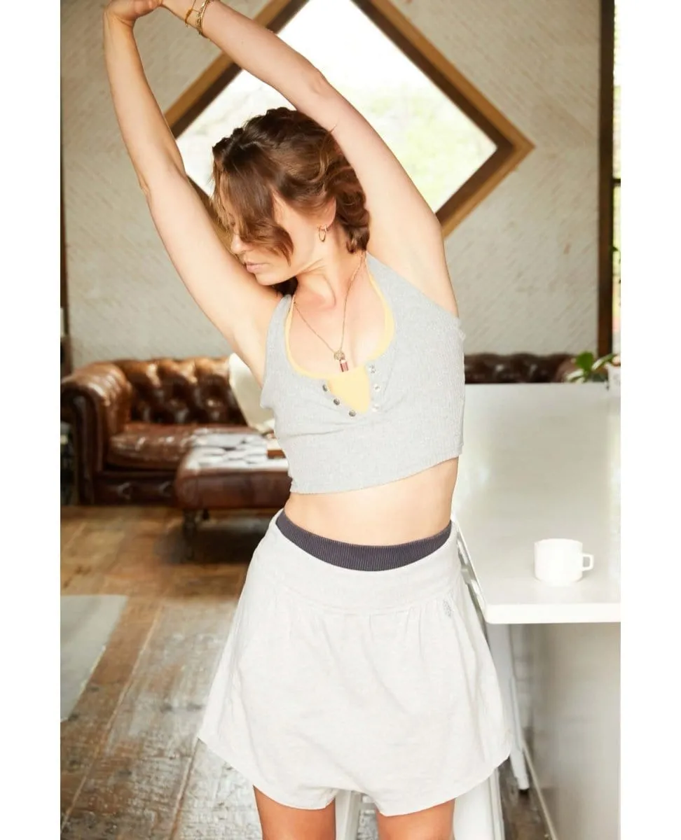 Hot Shot Harem Short Light Heather