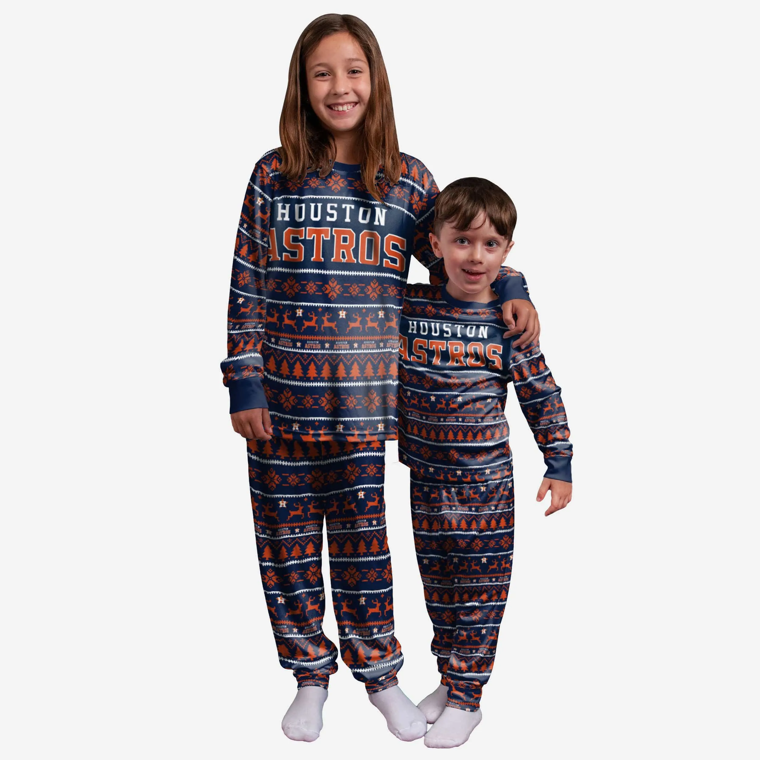 Houston Astros Youth Family Holiday Pajamas
