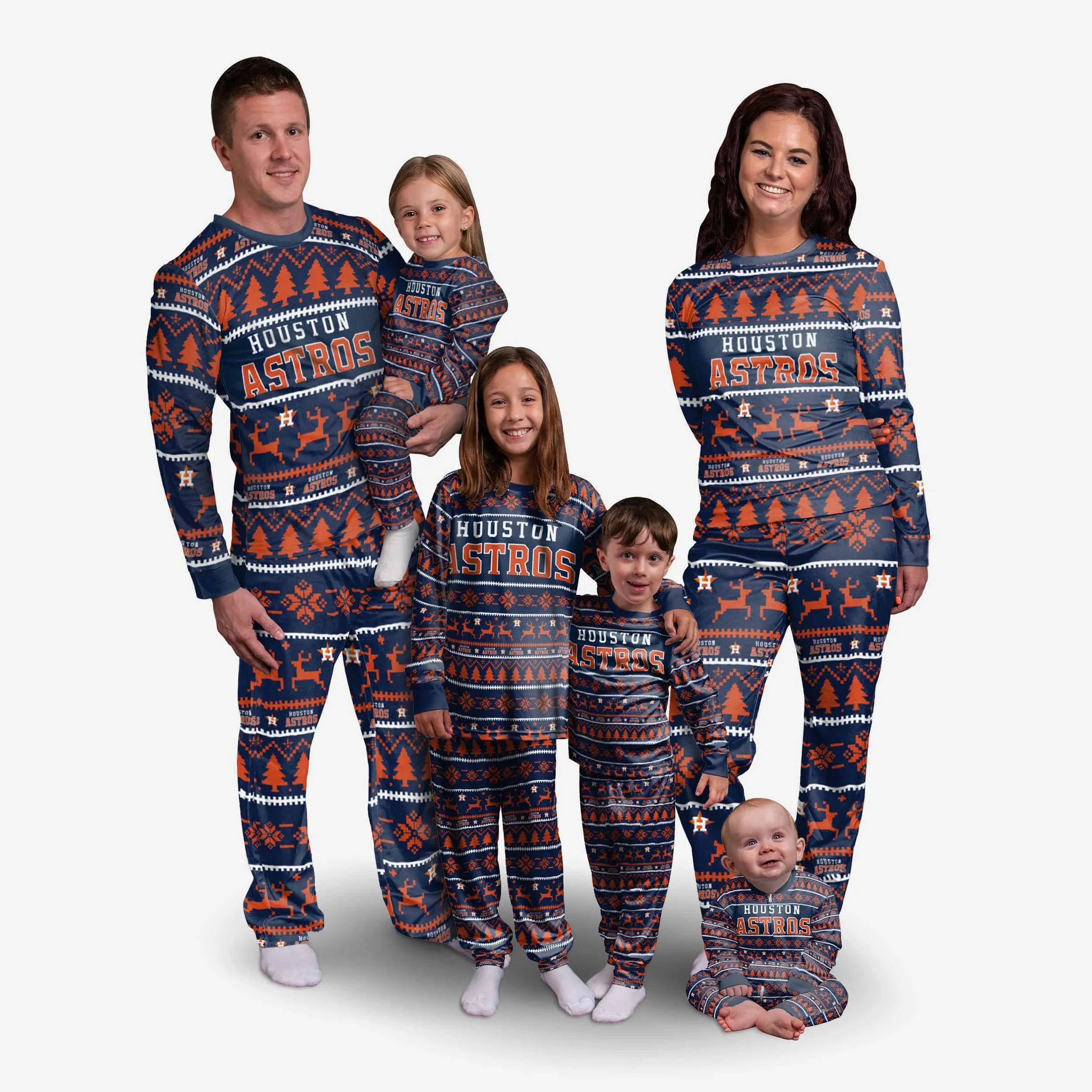 Houston Astros Youth Family Holiday Pajamas