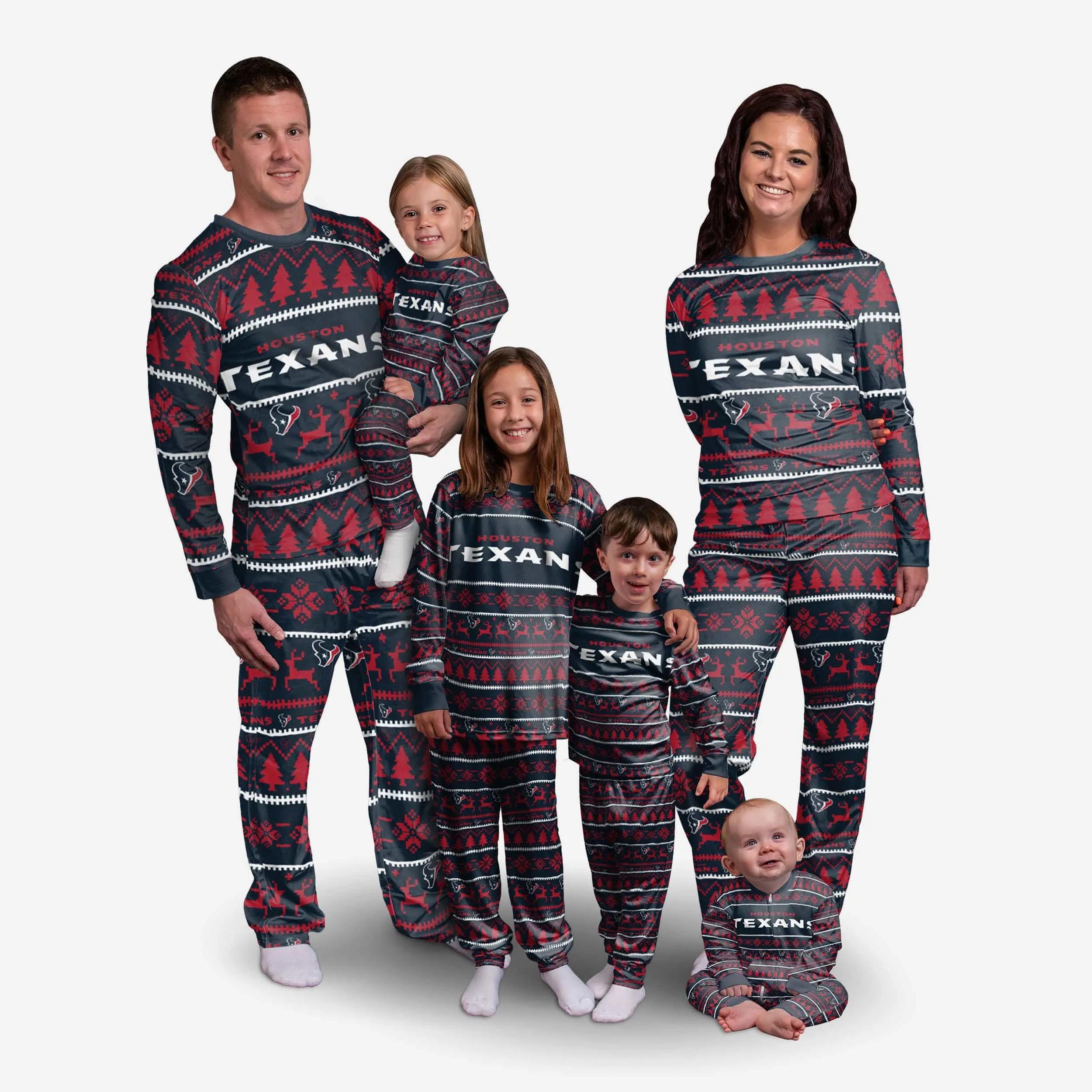 Houston Texans Toddler Family Holiday Pajamas
