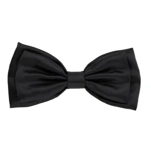 Huxley & Kent Black Satin Bow Tie