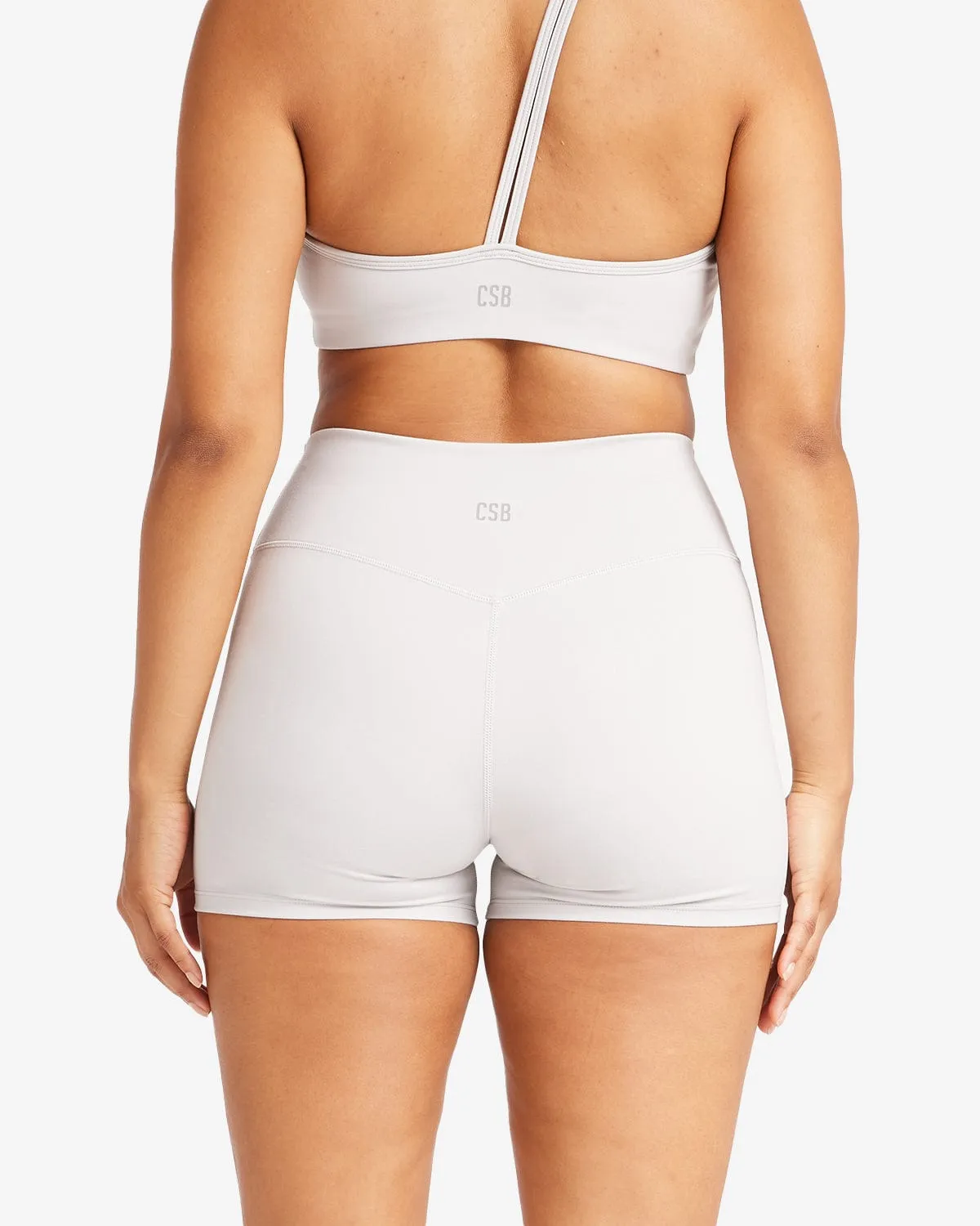 IM Serenity Drawstring Shorts 4" | Light Grey