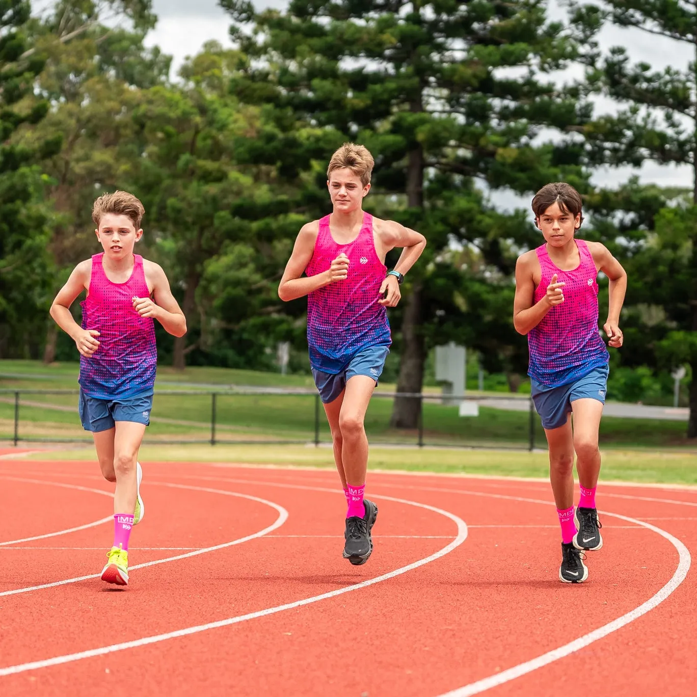 IMPI Boys Running Shorts - Blue