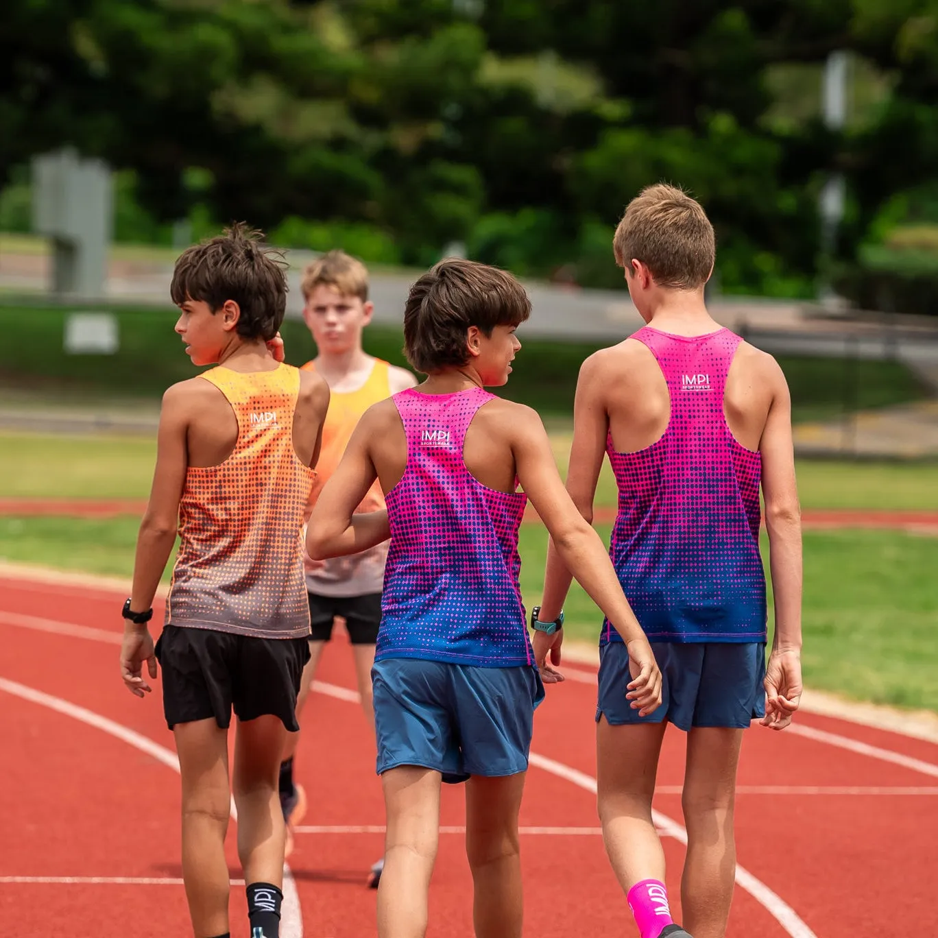 IMPI Boys Running Shorts - Blue