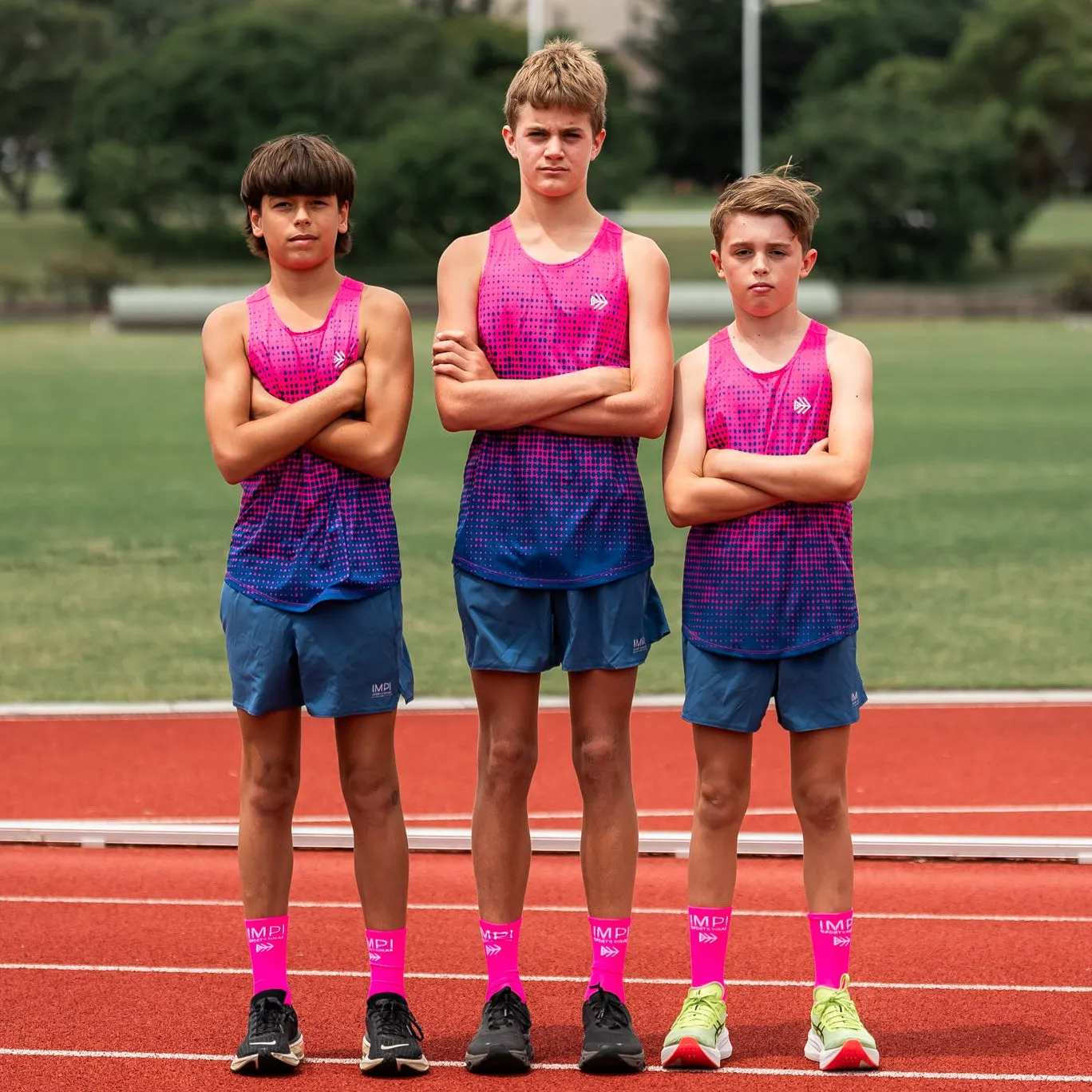 IMPI Boys Running Shorts - Blue