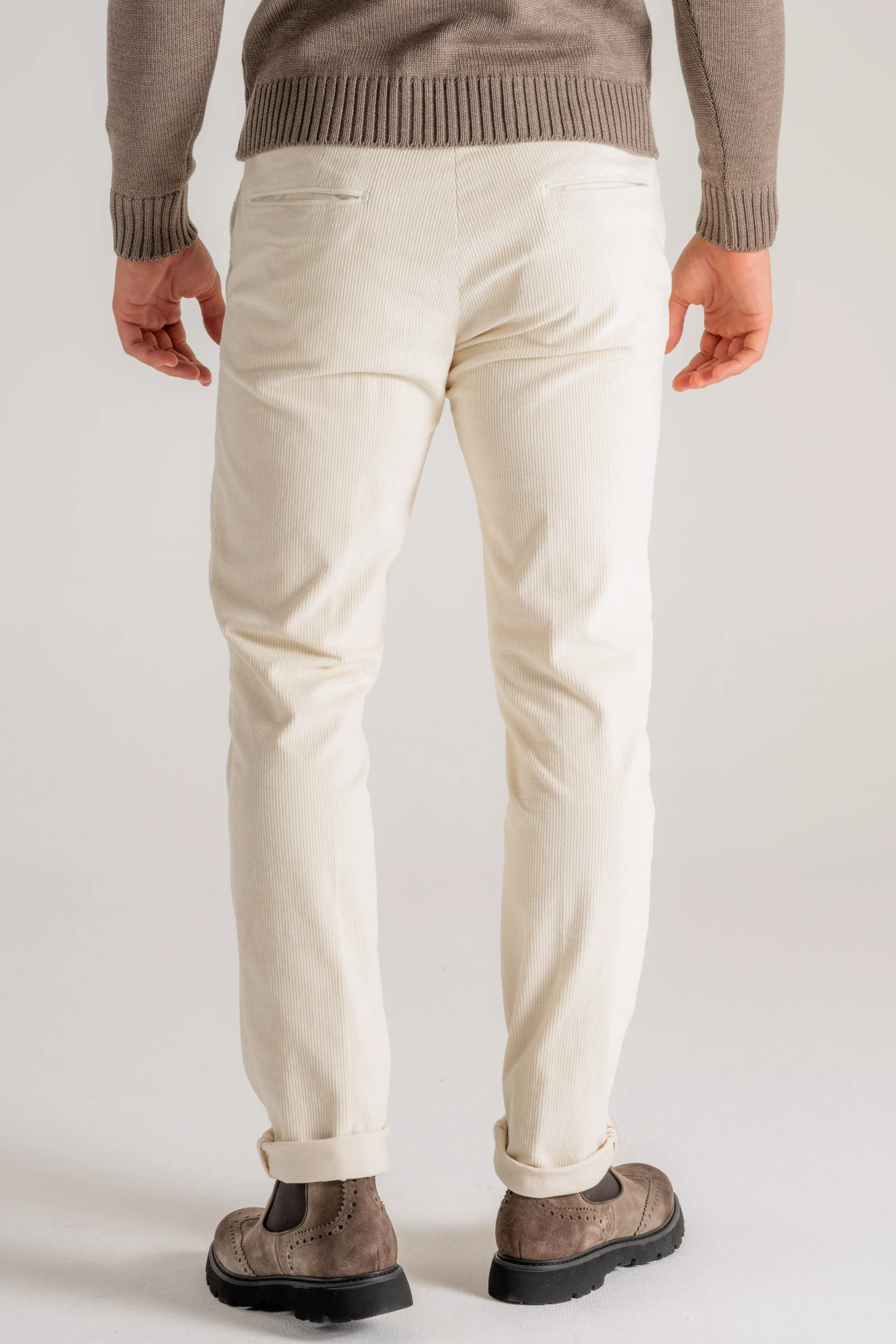 Incotex Slacks Pantalone Bianco Uomo