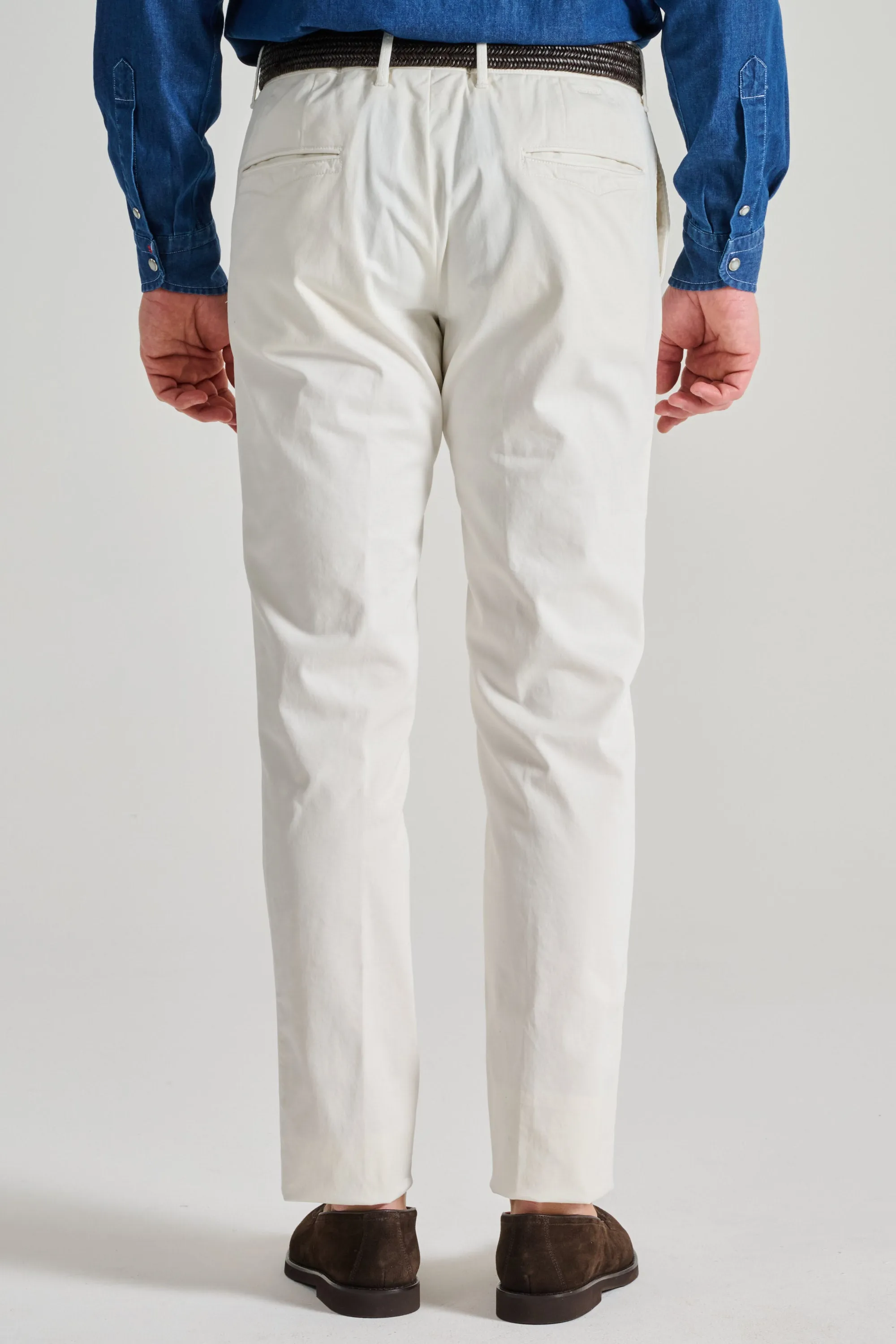 Incotex Slacks Pantalone Bianco Uomo