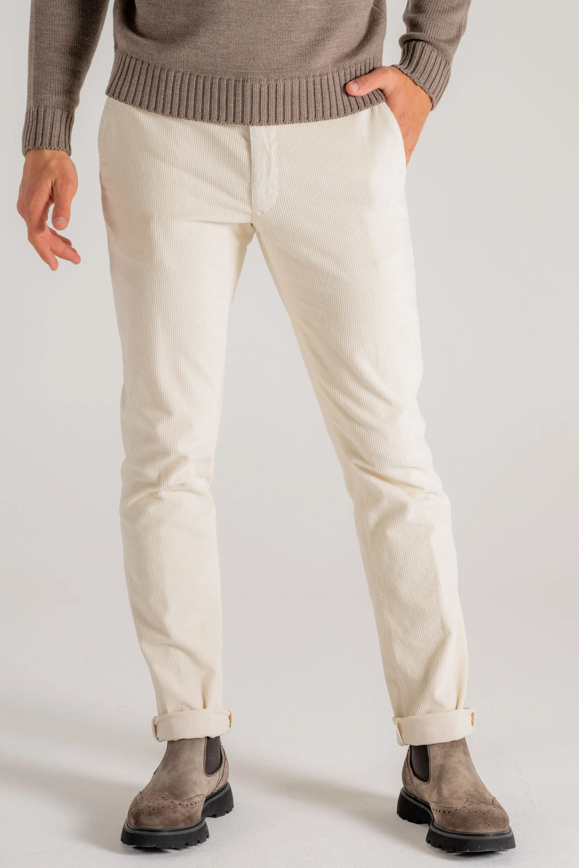 Incotex Slacks Pantalone Bianco Uomo