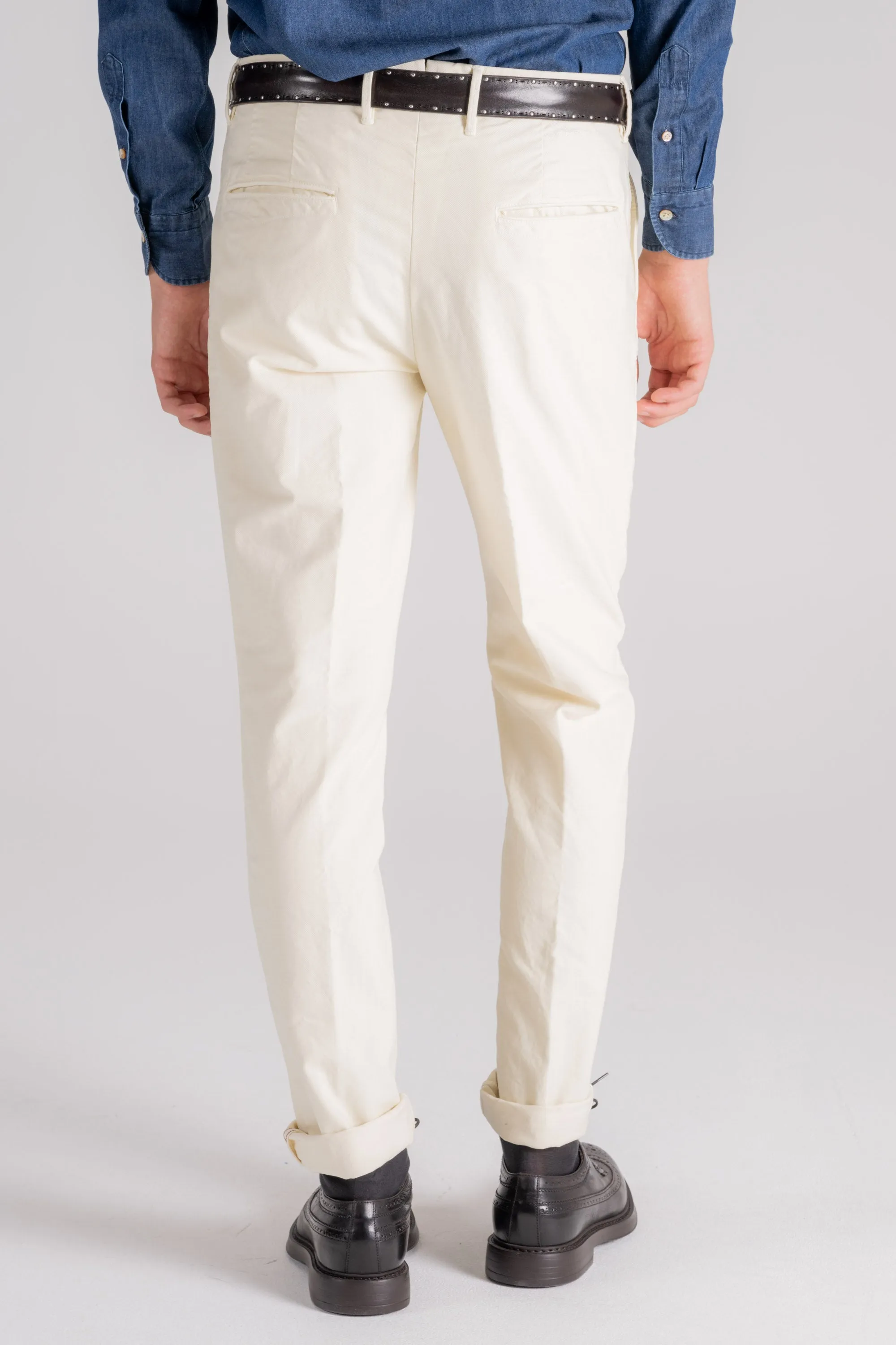 Incotex Slacks Pantalone Bianco