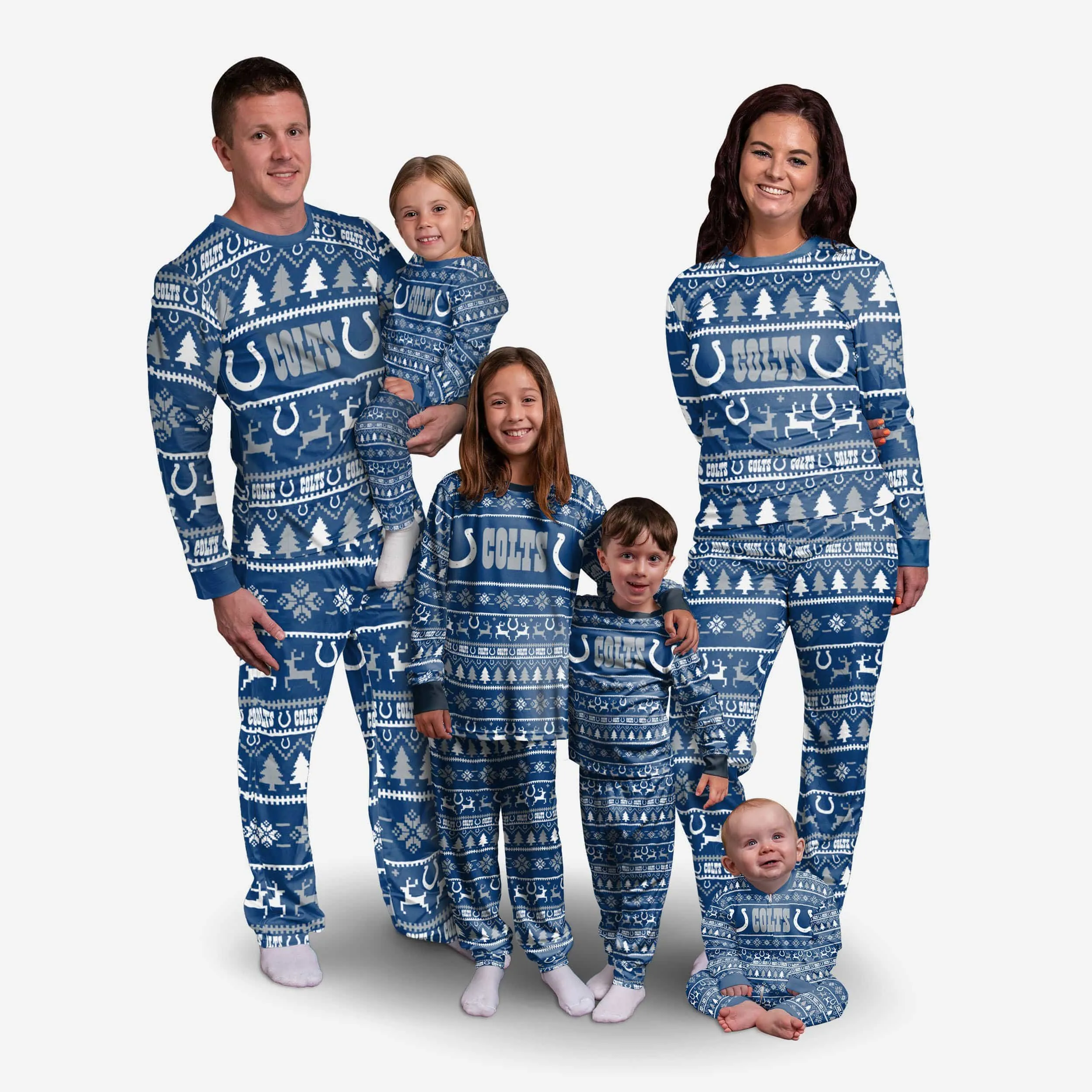 Indianapolis Colts Toddler Family Holiday Pajamas