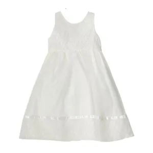 Ivory or White Christening Dress with Pearls and Headband