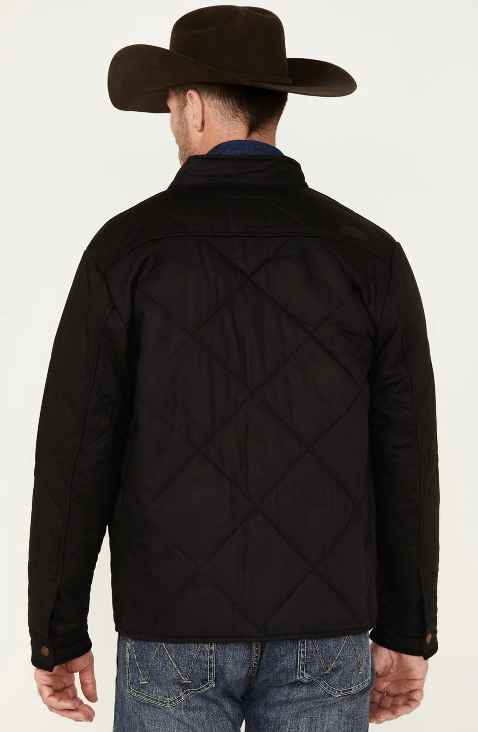 Justin Matte Broken Arrow Black Quilted Black Jacket
