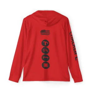 JUSTJULES - Eat. Sleep. Gymnastics. JustJules. Repeat. Performance Hoodie - Red