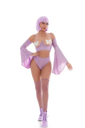 KandiHouse Holo Hun 5pc Set - Small/medium - Purple