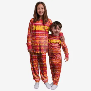 Kansas City Chiefs Youth Family Holiday Pajamas