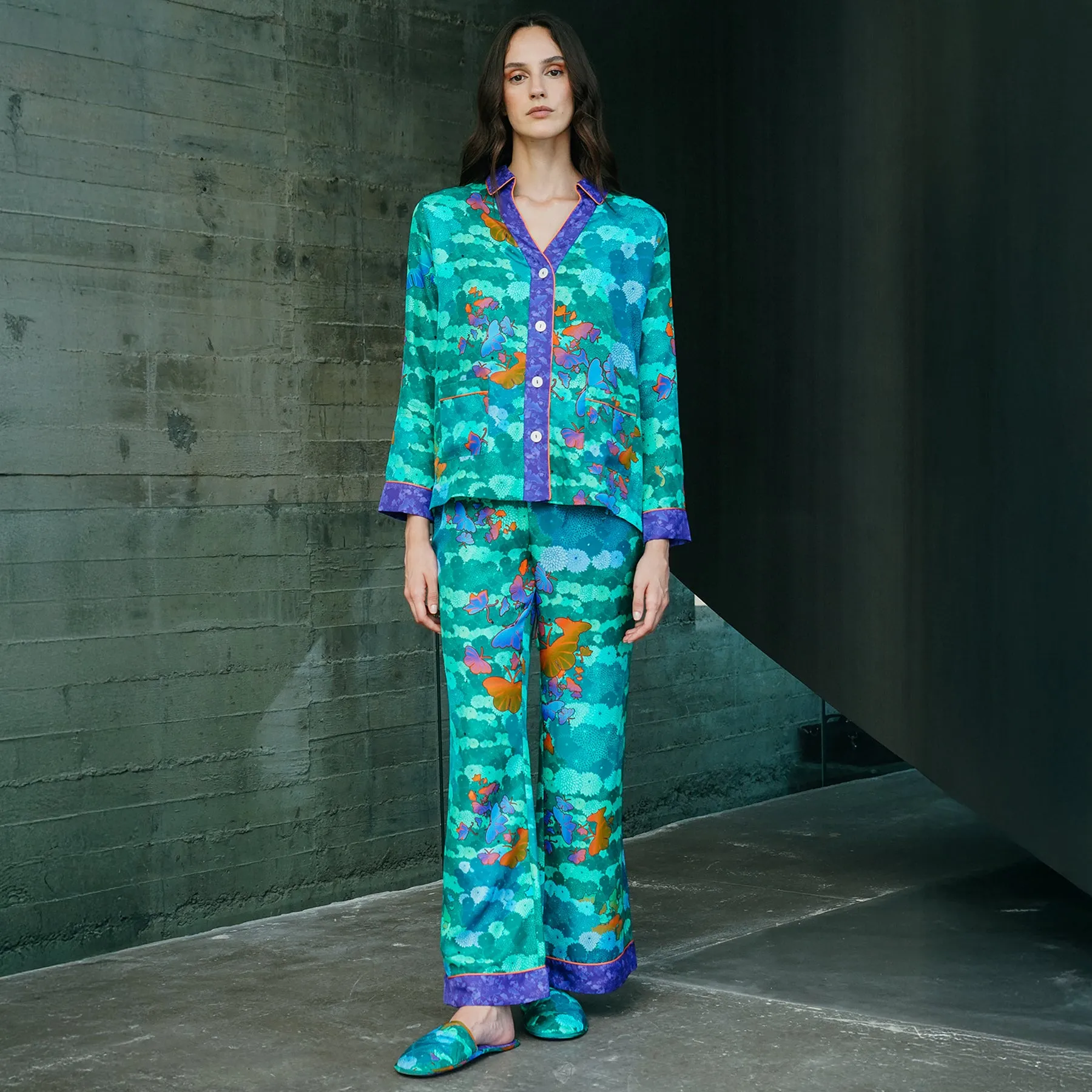 Karma On The Rocks Silk Isa Pyjamas