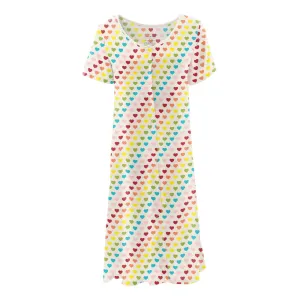 Kickee Rainbow Nursing Gown