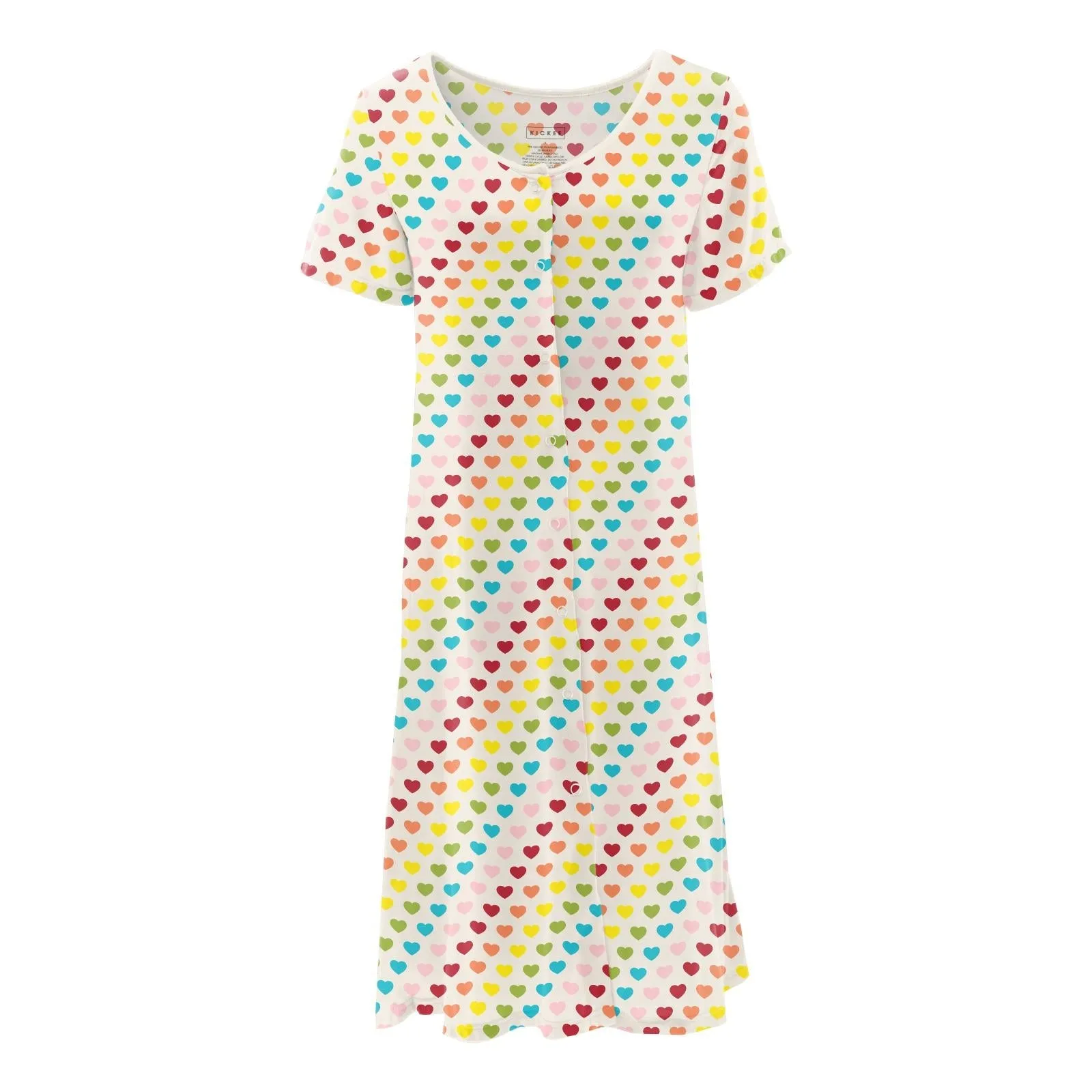 Kickee Rainbow Nursing Gown