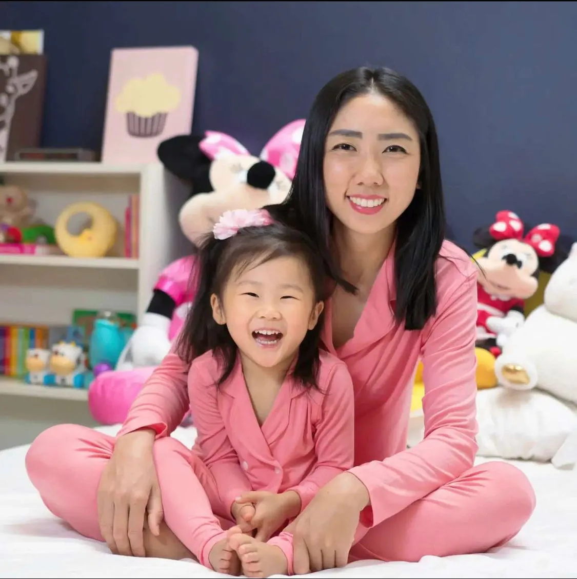 Kid's Blush Beauty Pink Double-Breasted Pajama Set