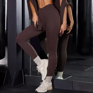 Kim - High Waist Yoga Ribbed Legging