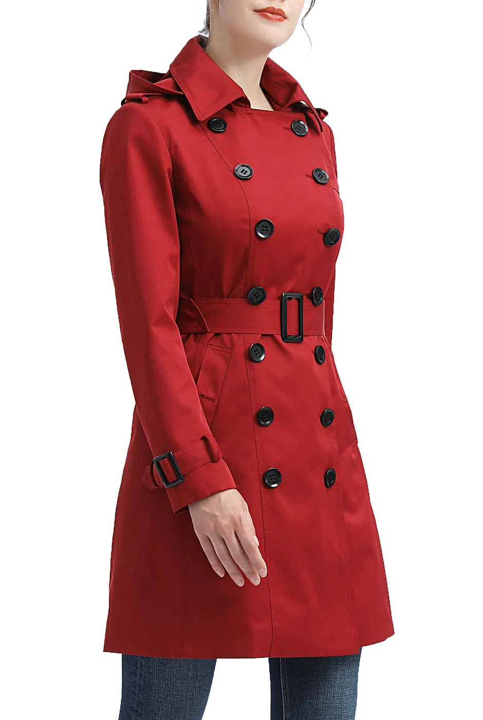Kimi   Kai Women's "Adley" Waterproof Hooded Trench Coat