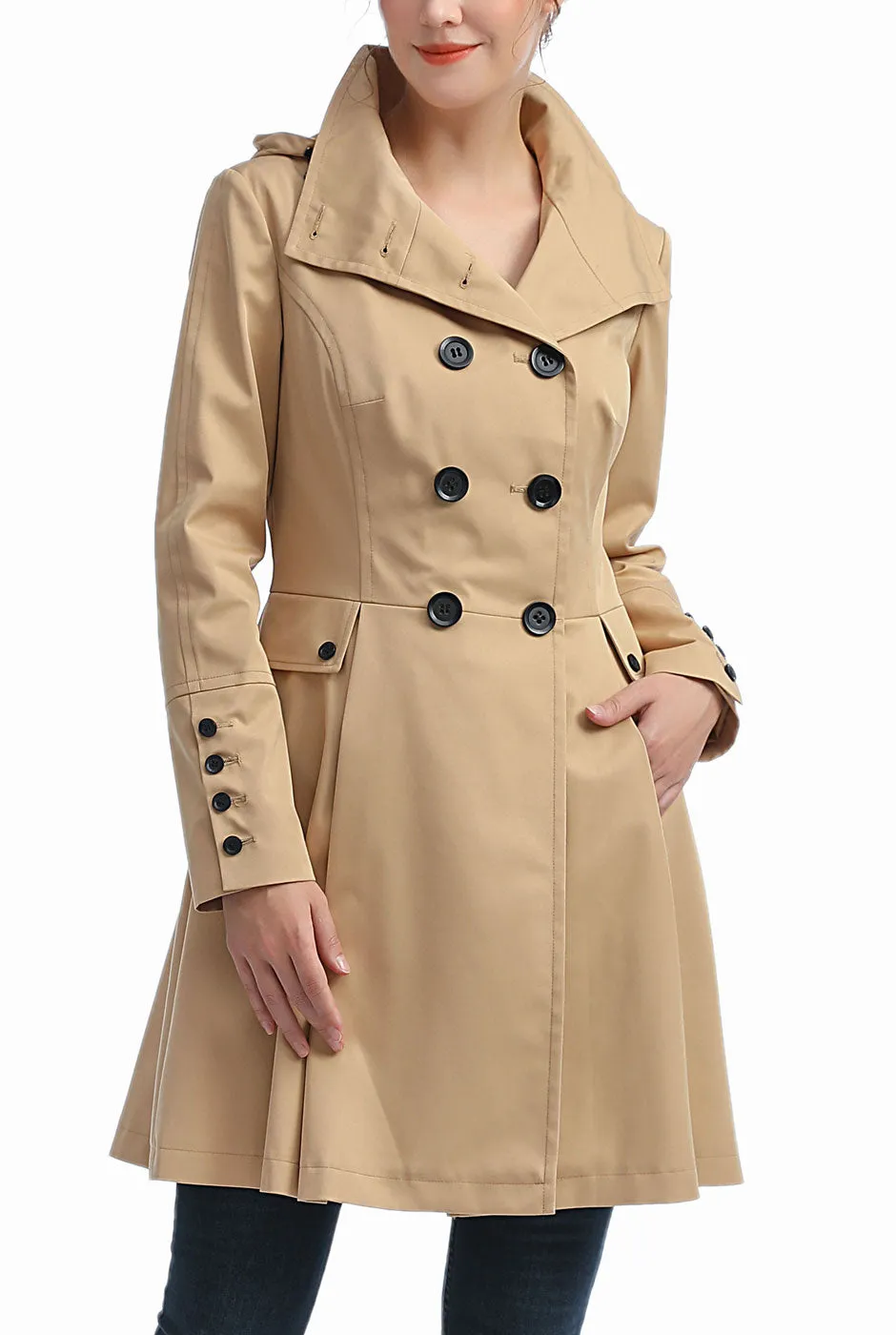 Kimi   Kai Women's "Ellie" Waterproof Trench Coat