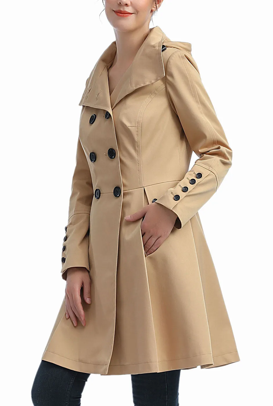 Kimi   Kai Women's "Ellie" Waterproof Trench Coat