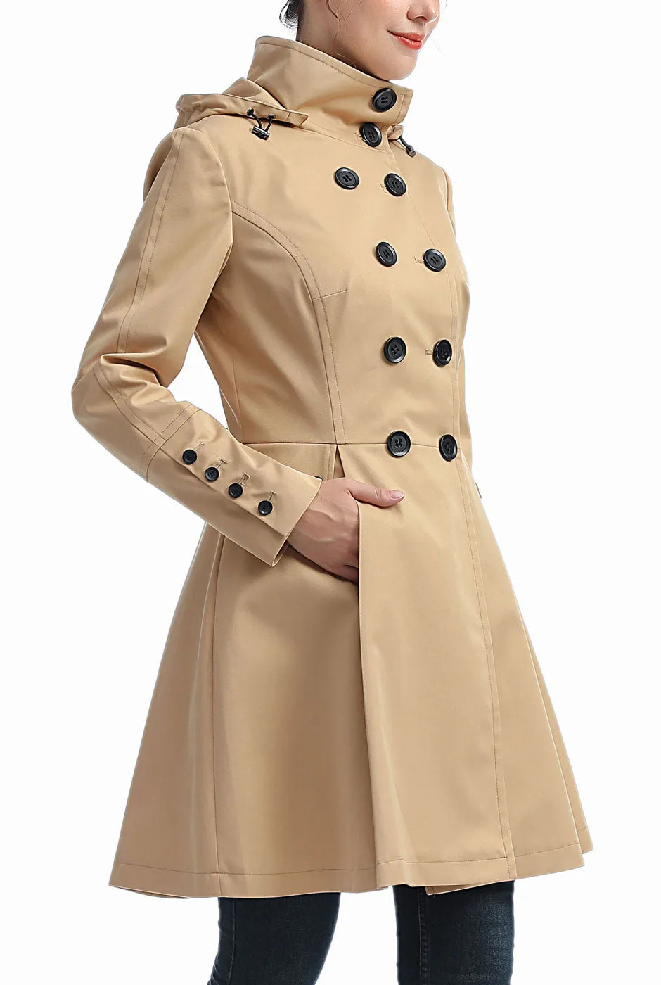 Kimi   Kai Women's "Ellie" Waterproof Trench Coat