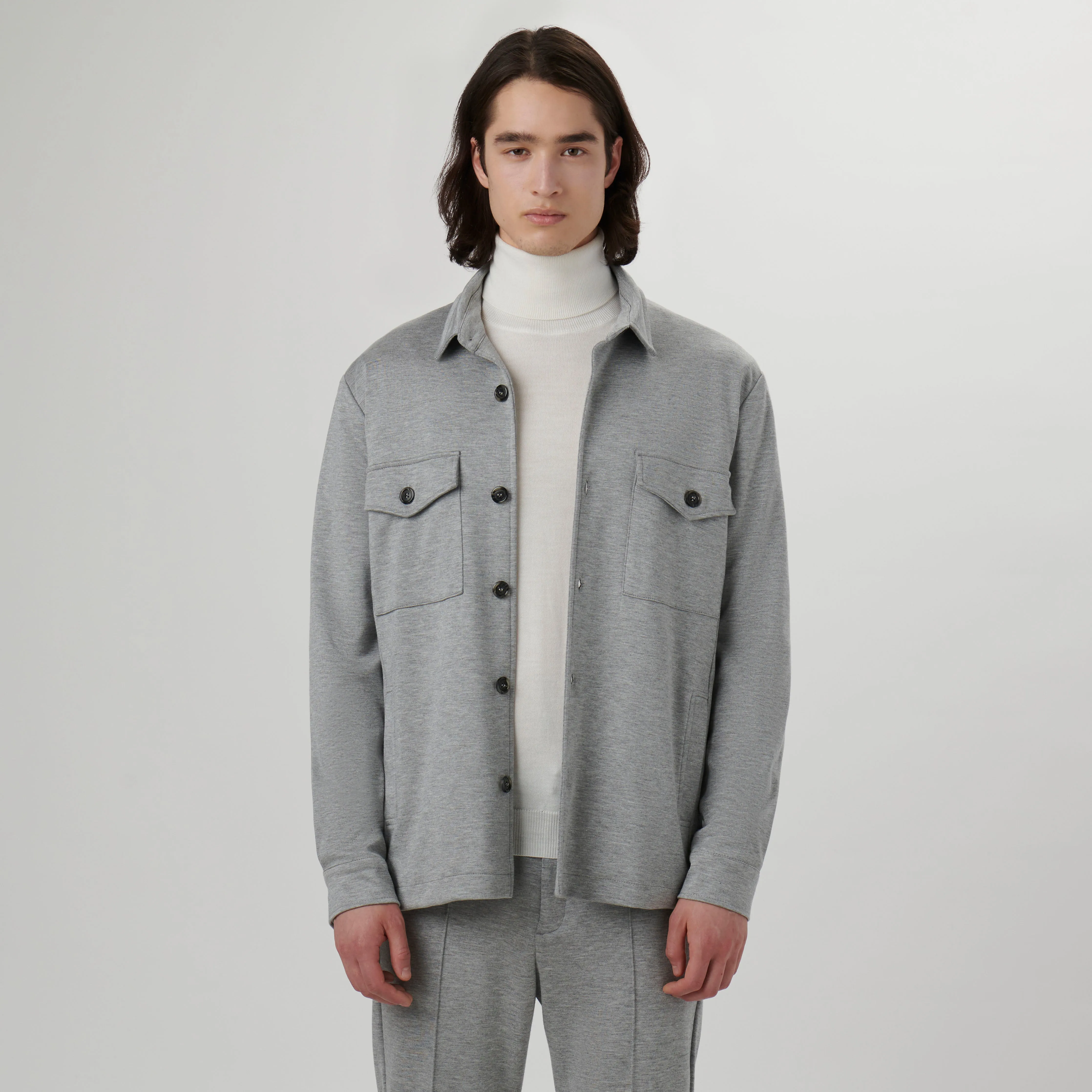 Knit Shirt Jacket