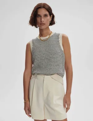 Knowles Textured Knit Vest - Birch