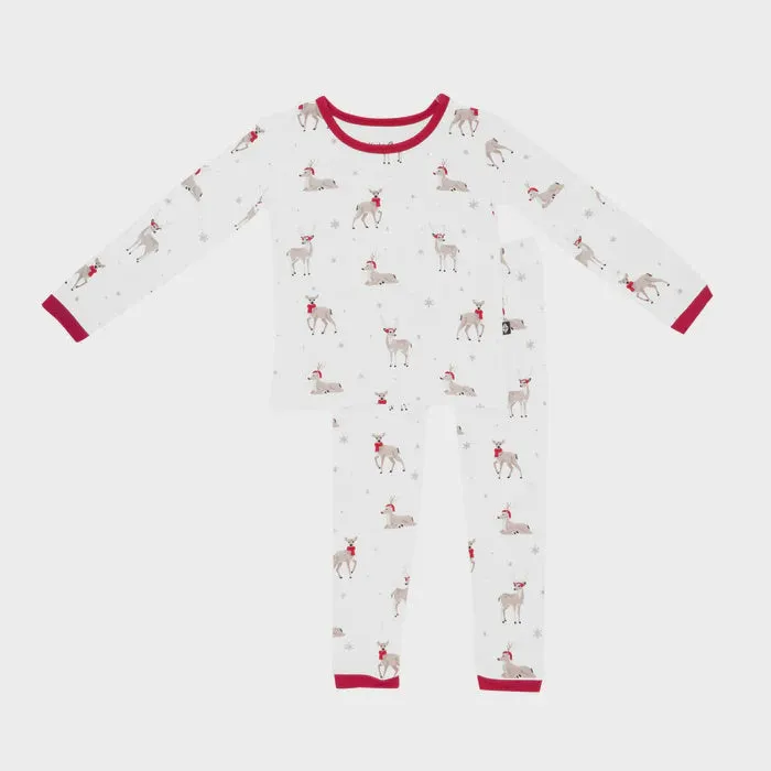 Kyte Long Sleeve Pajamas in Cloud Deer 4T