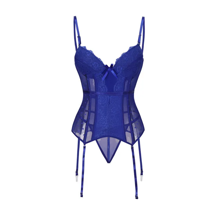 Lace and Mesh Corset and Matching Panty