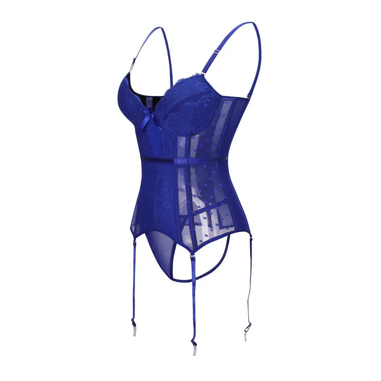 Lace and Mesh Corset and Matching Panty