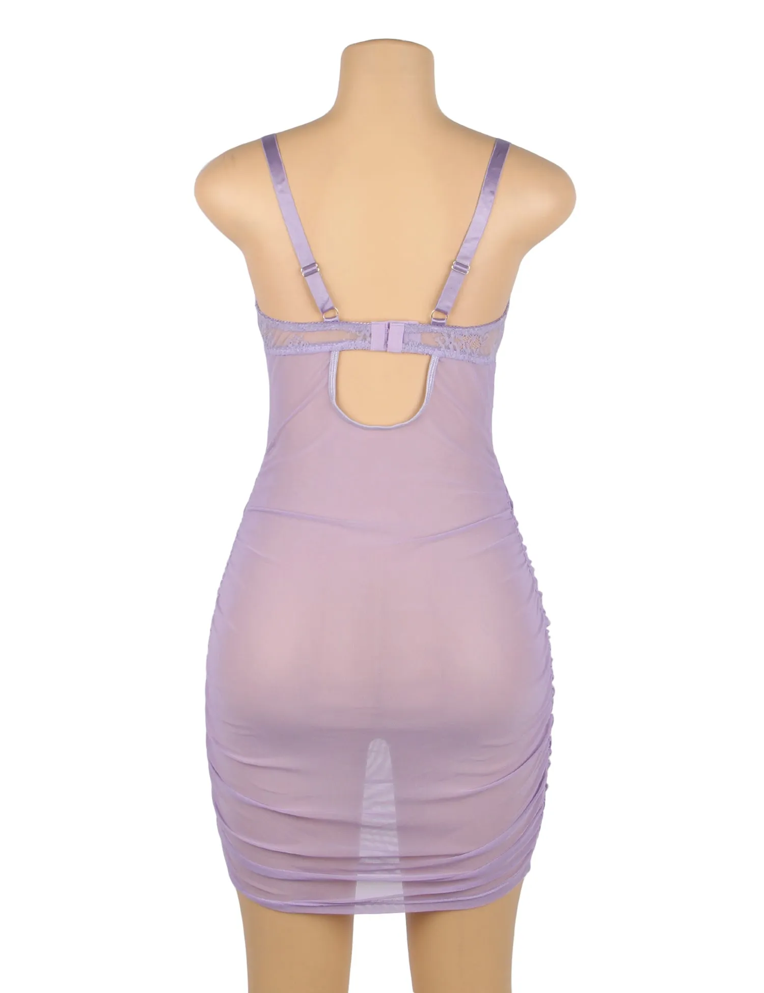 Lace Mesh Egypt Sexy Push Up Suspenders Nightdress