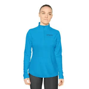 Ladies Quarter-Zip Pullover - "God is With Us" - Comfortable and Stylish for Every Occasion